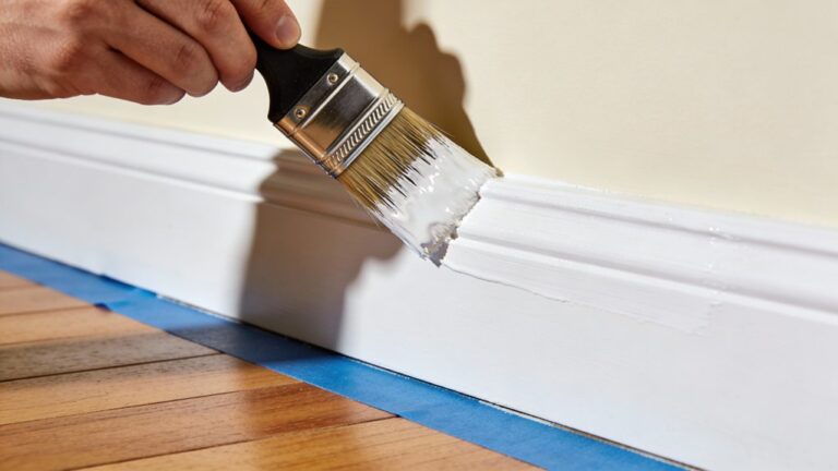 painting trim and baseboards