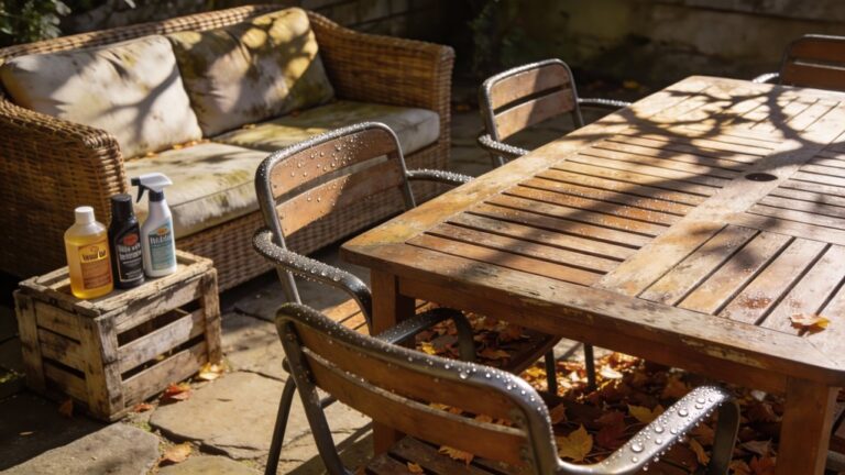 seasonal backyard furniture care